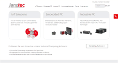Desktop Screenshot of janztec.com